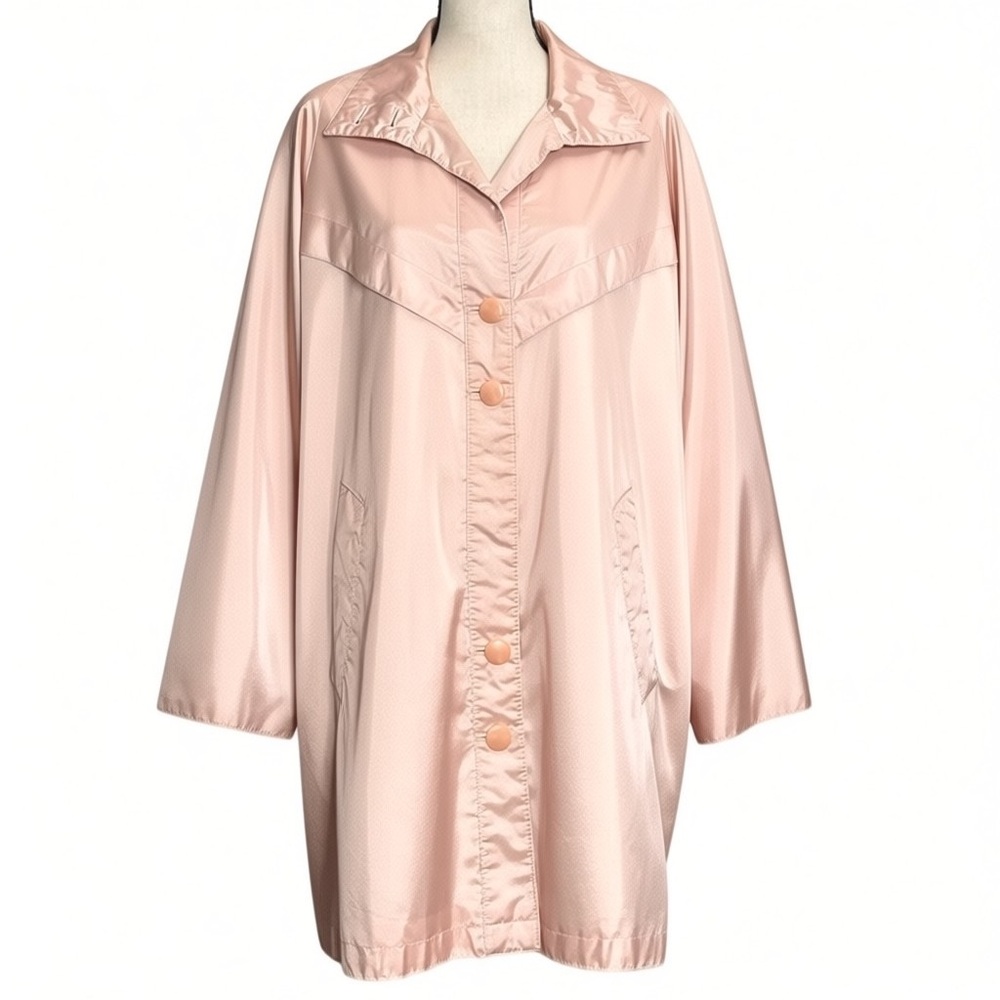 Saxton Hall Raincoat 11/12 Pink Trench Vintage